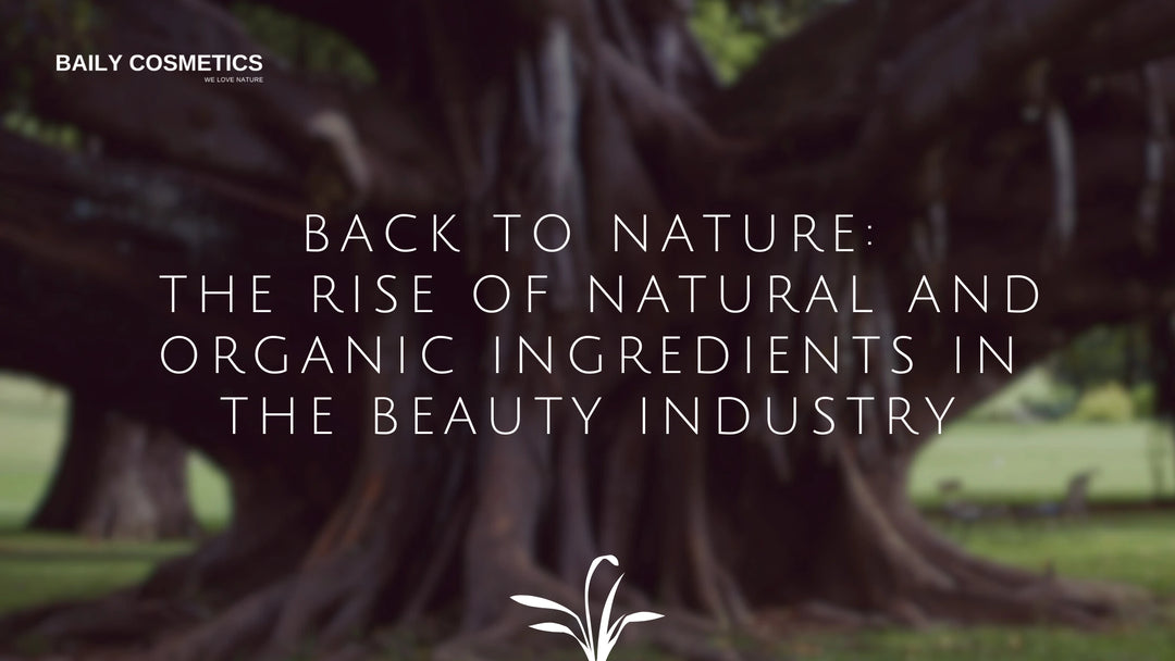 Natural and organic ingredients used in skincare products