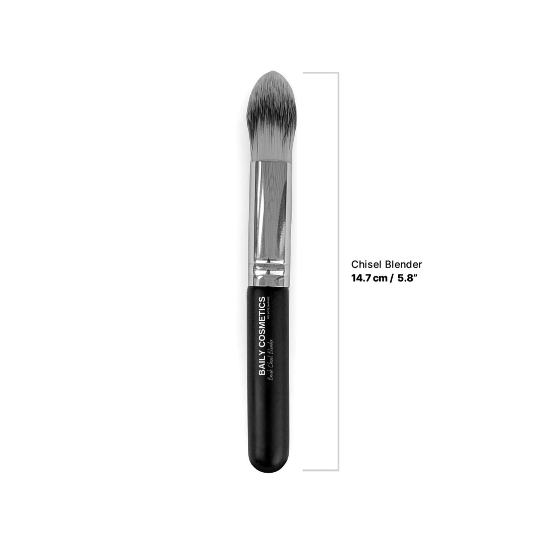 Baily Cosmetics Brush Chisel Blender with Eco-Friendly Synthetic Vegan Fibers