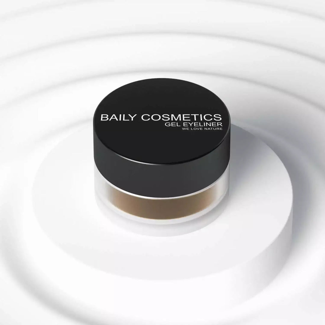 Create Stunning Looks with Baily Cosmetics' Waterproof Rich Brown Gel Eyeliner.