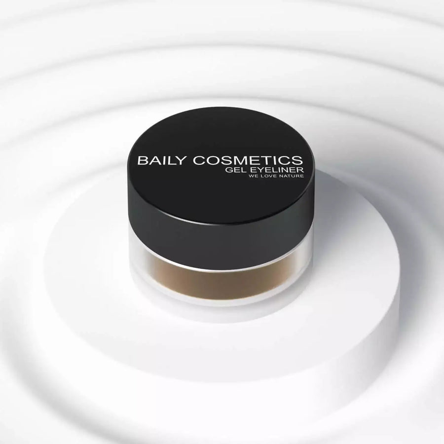 Create Stunning Looks with Baily Cosmetics' Waterproof Rich Brown Gel Eyeliner.