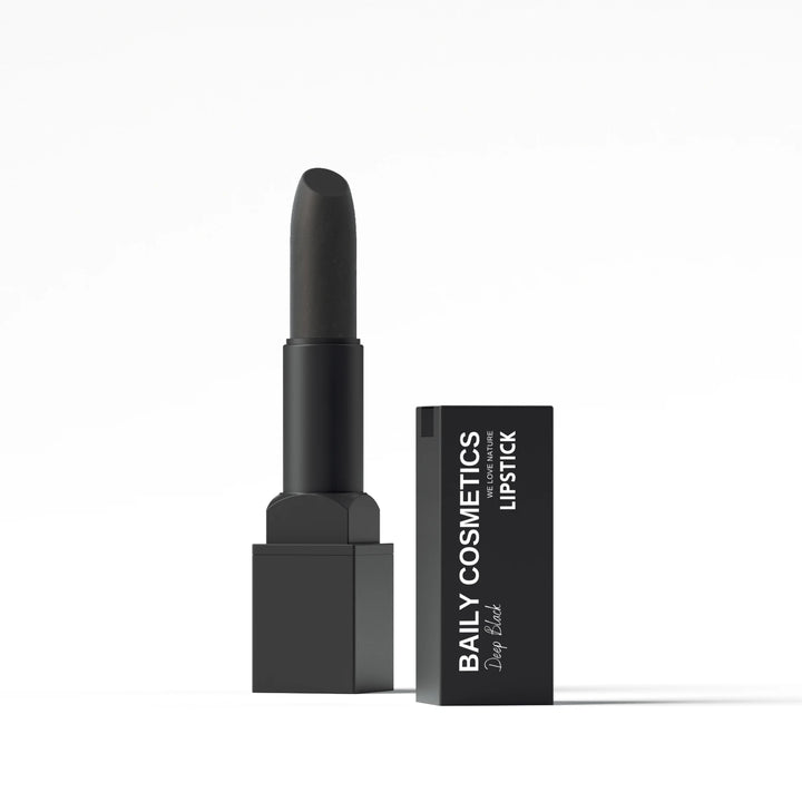 Baily Lipstick - Deep Black on a white background