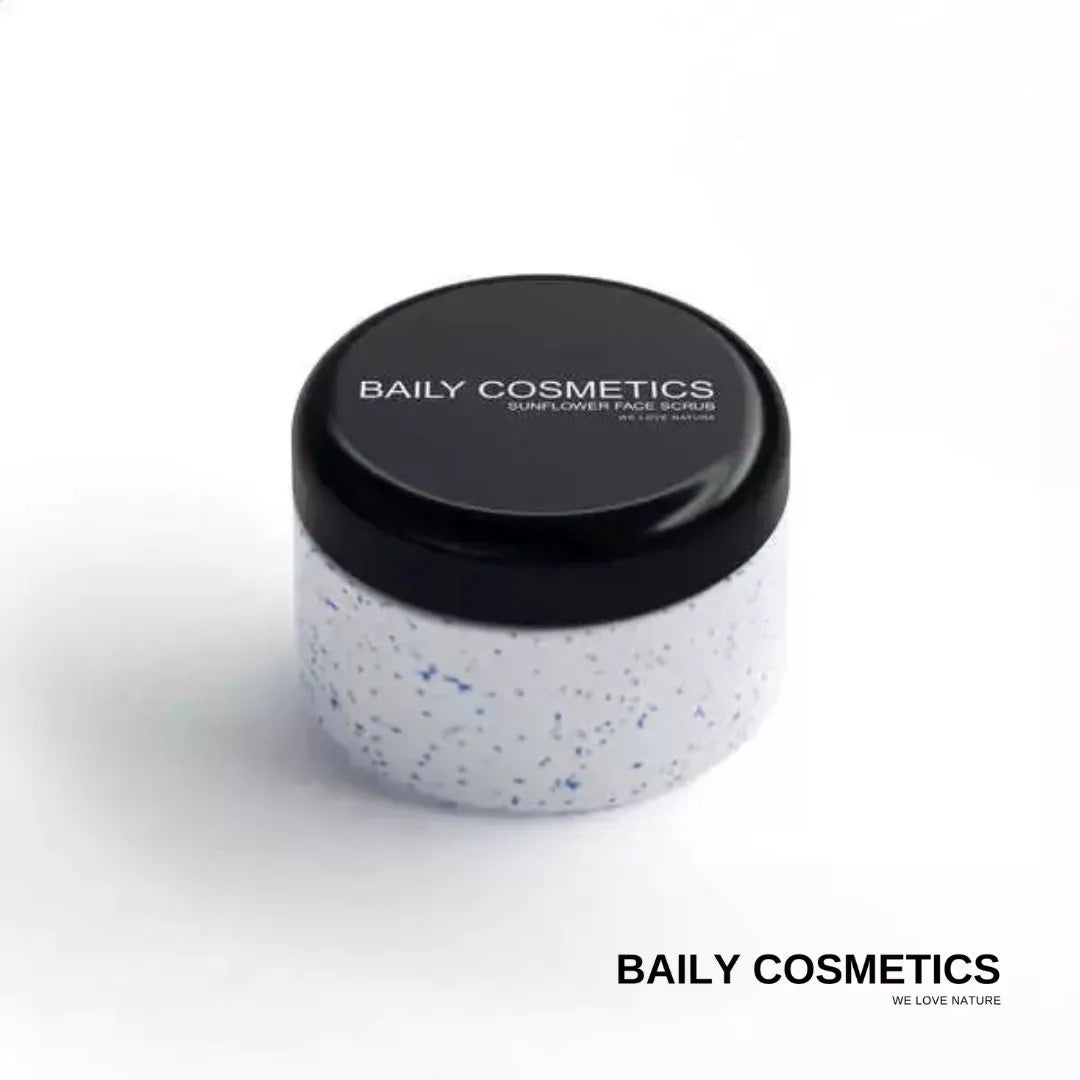 Natural plant extract scrub by Baily Cosmetics for gentle exfoliation and skin detoxification.