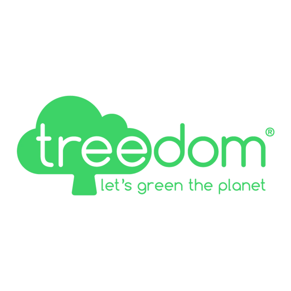 Treedom logo representing the partnership with Baily Cosmetics for environmental sustainability